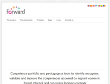 Tablet Screenshot of forwardproject.eu